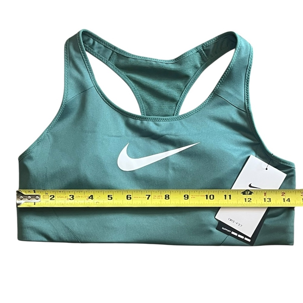 Nike Women's Large Victory Shape Green/White High Support Sports Bra NEW W TAGS - Picture 2 of 6